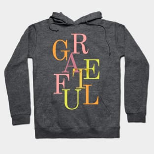 Grateful Falling Letters Hoodie